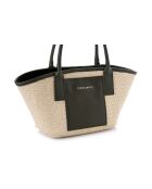 Sac à main en cuir Amalfi vert foncé - 38x12x19 cm