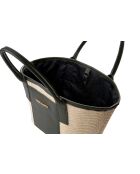 Sac à main en cuir Amalfi vert foncé - 38x12x19 cm