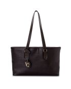 Tote bag en cuir Ragusa marron - 45x10x24 cm