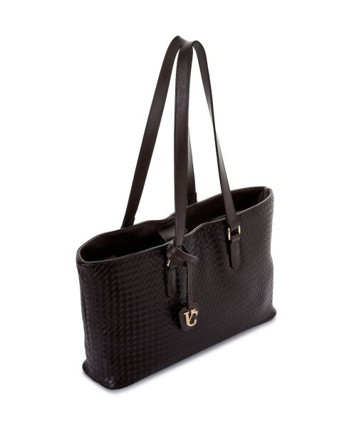 Tote bag en cuir Ragusa marron - 45x10x24 cm