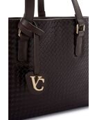 Tote bag en cuir Ragusa marron - 45x10x24 cm