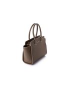 Borsa Andria in pelle tortora scuro - 32x14x27 cm