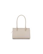 Sac bandoulière en cuir Viterbo crème - 33x12x20 cm