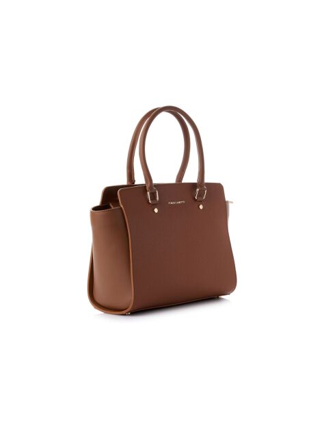 Sac à main en cuir Andria tanné - 32x14x27 cm