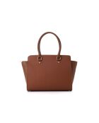 Sac à main en cuir Andria tanné - 32x14x27 cm