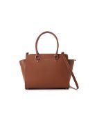 Sac à main en cuir Andria tanné - 32x14x27 cm