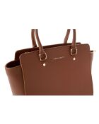Sac à main en cuir Andria tanné - 32x14x27 cm