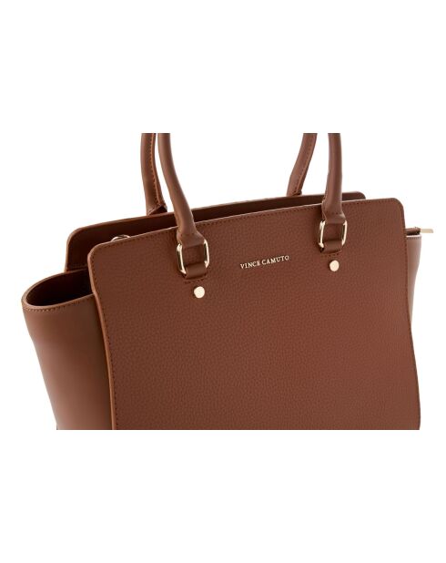 Sac à main en cuir Andria tanné - 32x14x27 cm