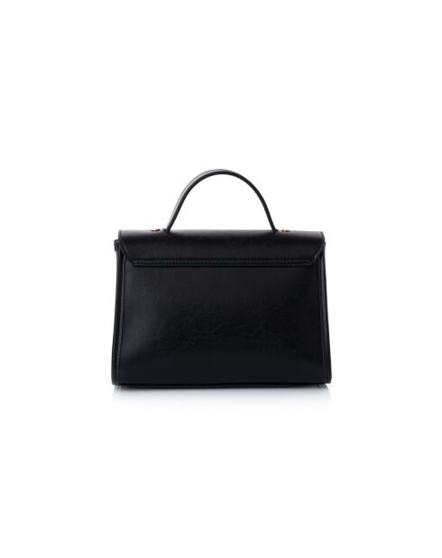 Sac à main en cuir Gela noir - 25x9x18 cm