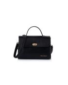 Bolso de mano Gela de piel negra - 25x9x18 cm