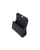 Bolso de mano Gela de piel negra - 25x9x18 cm
