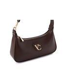 Borsa a tracolla Cosenza in pelle marrone cioccolato - 27x6,5x12,5 cm