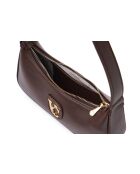Borsa a tracolla Cosenza in pelle marrone cioccolato - 27x6,5x12,5 cm