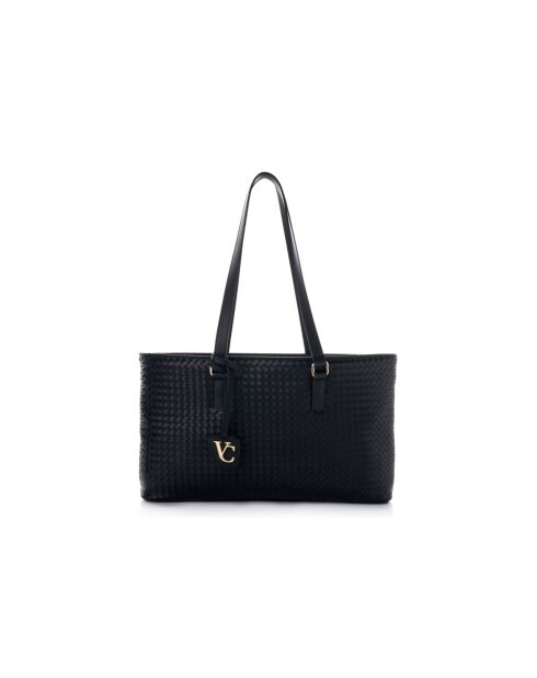 Tote bag en cuir Ragusa noir - 45x10x24 cm