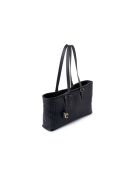 Bolso Ragusa de piel negra - 45x10x24 cm