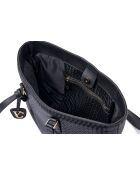 Bolso Ragusa de piel negra - 45x10x24 cm