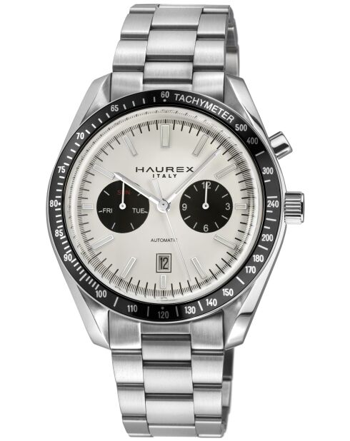 Reloj automático Missione de acero inoxidable Movimiento Ruben e hijos M39D6 negro/blanco/plateado Movimiento Ruben e Hijos