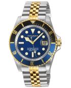 Reloj automático Eterno de acero inoxidable, movimiento automático NH 35 de Japón, azul/plata/dorado