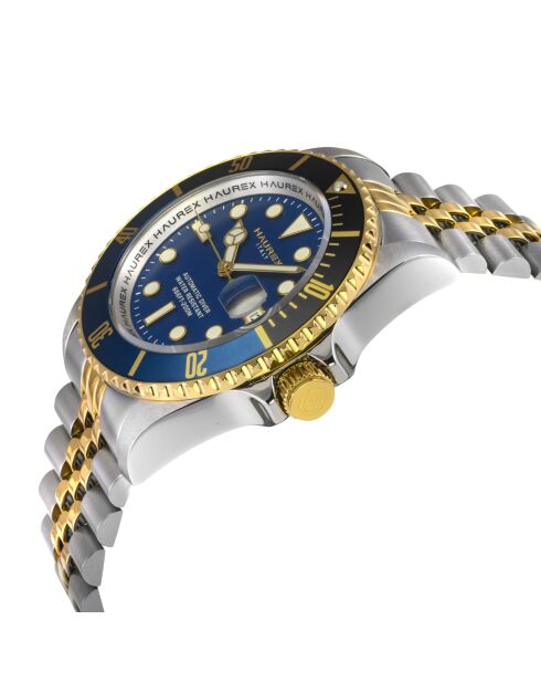 Reloj automático Eterno de acero inoxidable, movimiento automático NH 35 de Japón, azul/plata/dorado