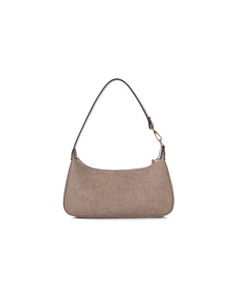 Sac bandoulière en cuir Cosenza marron - 27x6,5x12,5 cm