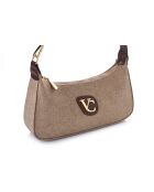 Borsa a tracolla Cosenza in pelle marrone - 27x6,5x12,5 cm