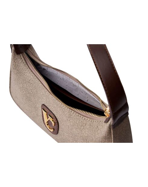 Borsa a tracolla Cosenza in pelle marrone - 27x6,5x12,5 cm