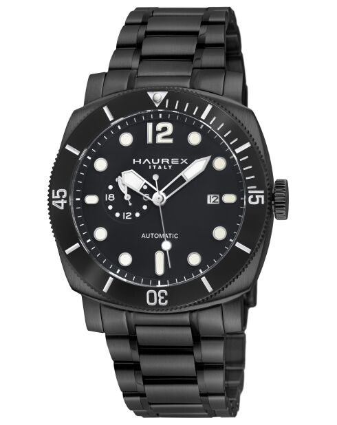 Reloj automático Fortezza de acero inoxidable, movimiento Miyota MD309G negro