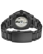 Reloj automático Fortezza de acero inoxidable, movimiento Miyota MD309G negro
