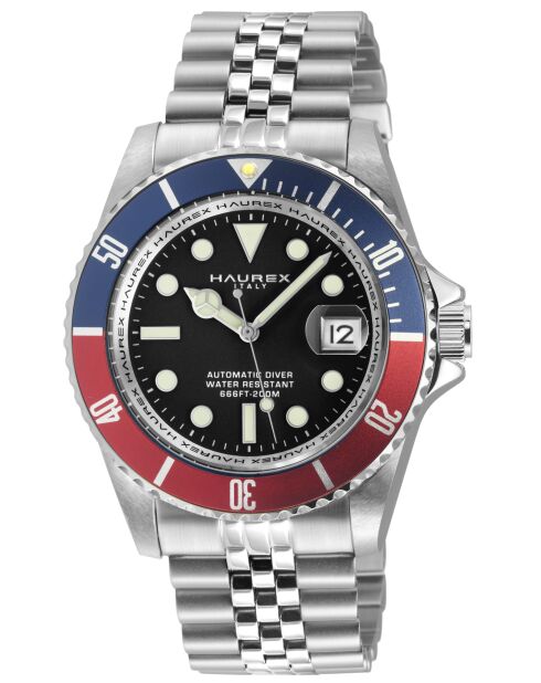 Reloj automático Eterno de acero inoxidable, movimiento automático NH 35 de Japón, negro/plateado