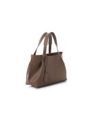 Bolso Monza de piel marrón oscuro - 35x12x20 cm