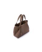 Bolso Monza de piel marrón oscuro - 35x12x20 cm