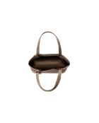 Bolso Monza de piel marrón oscuro - 35x12x20 cm