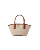 Bolso de mano de piel curtida Amalfi - 38x12x19 cm