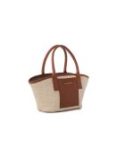 Bolso de mano de piel curtida Amalfi - 38x12x19 cm