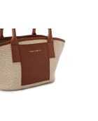 Bolso de mano de piel curtida Amalfi - 38x12x19 cm