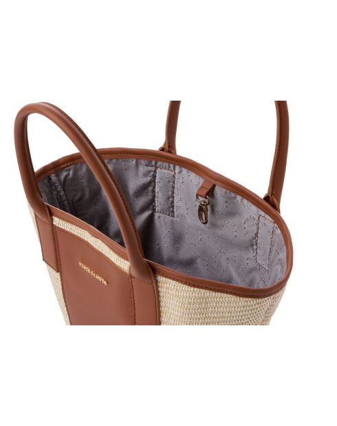 Bolso de mano de piel curtida Amalfi - 38x12x19 cm