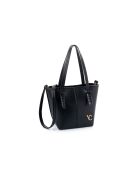 Bolso de hombro Piedmont de piel negra - 30x14x23 cm