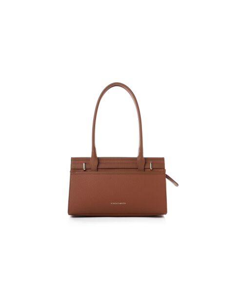 Sac bandoulière en cuir Viterbo tanné - 33x12x20 cm