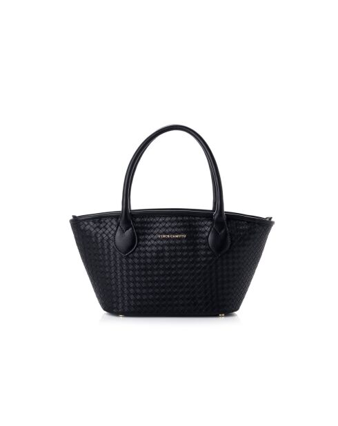 Sac à main en cuir Marsala noir - 36x12x19 cm