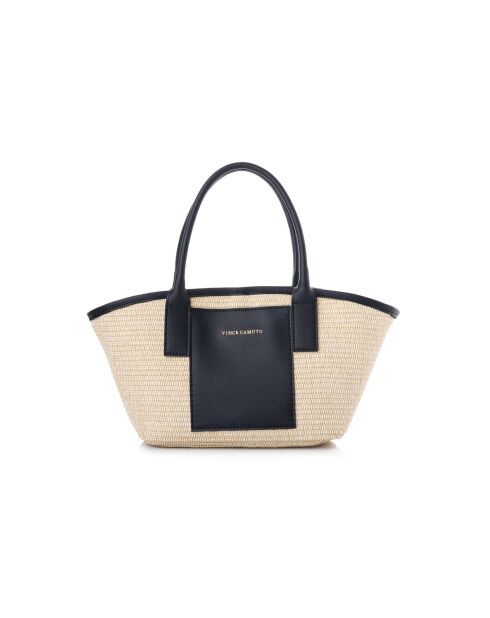 Sac à main en cuir Amalfi noir - 38x12x19 cm