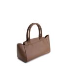 Tote bag en cuir Messina taupe - 33,5x14x15 cm