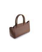 Tote bag en cuir Messina taupe - 33,5x14x15 cm