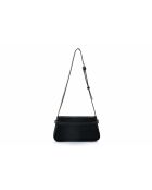 Bandolera Atri de gamuza negra - 25x6,5x14 cm