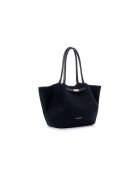 Bolso de piel Prato de gamuza negra - 52x13x27 cm