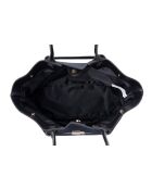 Bolso de piel Prato de gamuza negra - 52x13x27 cm