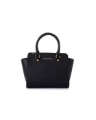 Mini-sac en cuir Andria noir - 28x11x18 cm