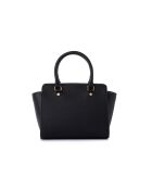 Mini-sac en cuir Andria noir - 28x11x18 cm