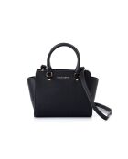 Mini-sac en cuir Andria noir - 28x11x18 cm