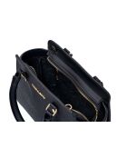 Mini-sac en cuir Andria noir - 28x11x18 cm