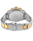 Orologio automatico Acrobaleno in acciaio con movimento VK 63 Crono al quarzo marrone/argento/oro